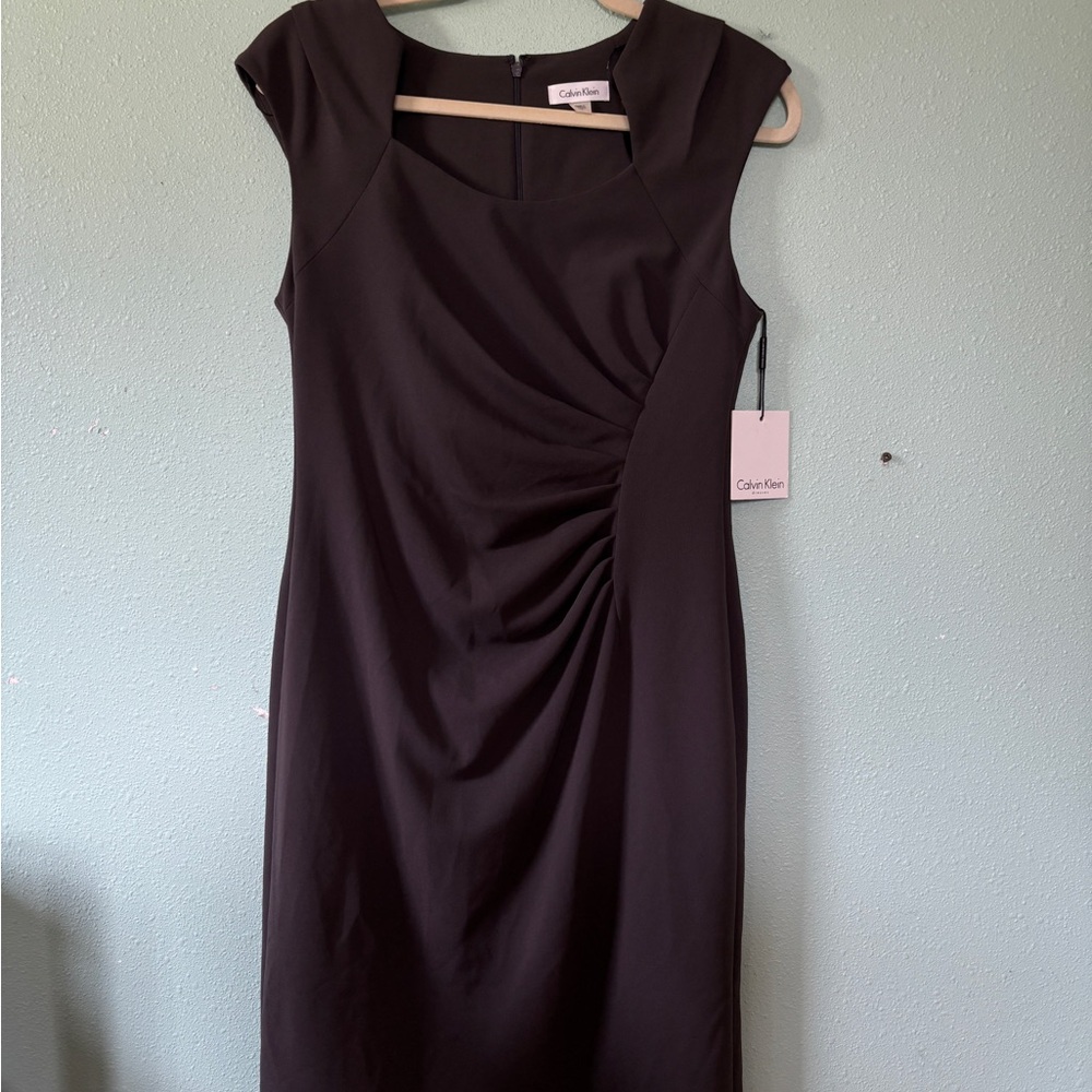 Calvin Klein Elegant Black Midi Dress
